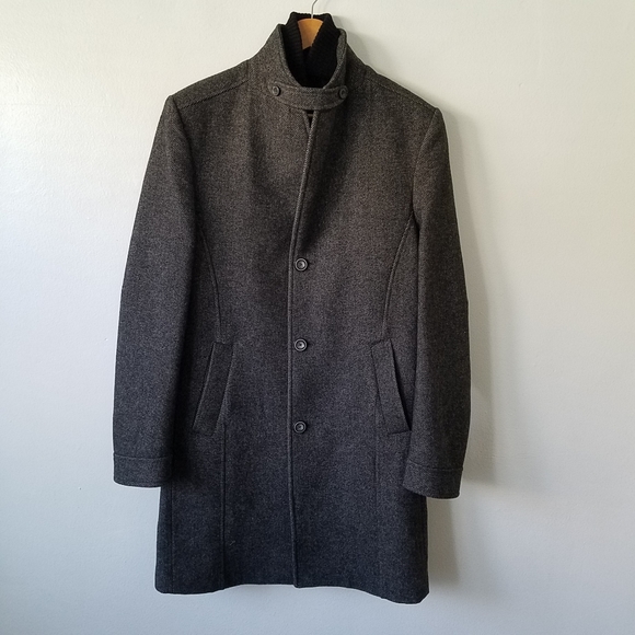 Zara Other - Zara Man Sport Moda Tweed Trench Coat Jacket Size Medium